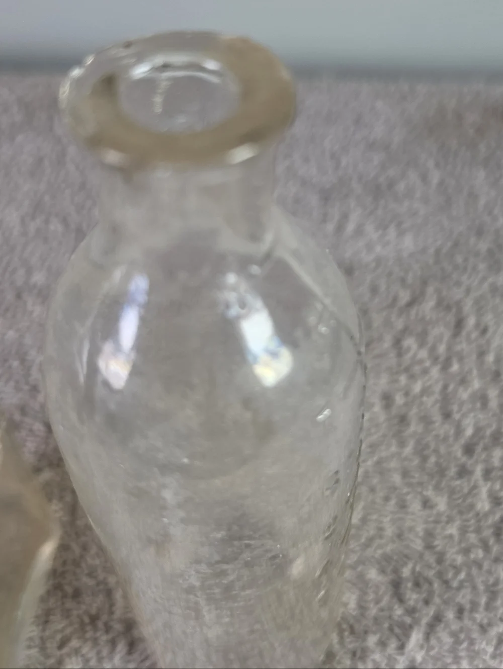 Clear Glass Bottle Set - Transparent Decorative Bottles